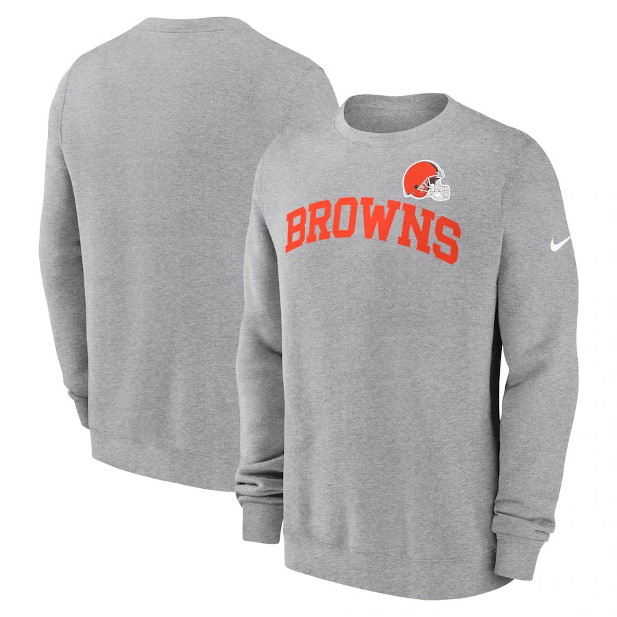 Men Cleveland Browns grey style #32 NFL 2024 hoodie